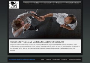 Progressive martial arts Melbourne website